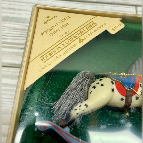 Vintage Hallmark Ornament Rocking Horse 1984 Fourth In Series Keepsake - Picture 2 of 7